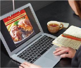 クライアントが遠隔地で確認する様子